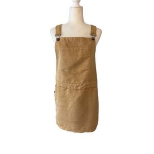 ROXY faux suede overall jumper in camel - M